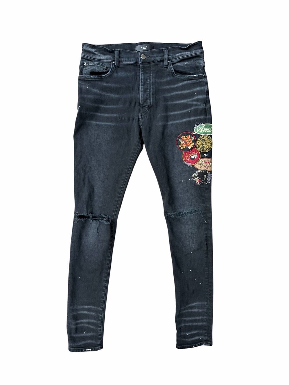 Size 32 - Amiri patch black jeans